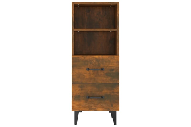 beBasic Skjenk røkt eik 34,5x34x90 cm konstruert tre - Brun - Oppbevaring - Oppbevaringsmøbler - Sideboard & skjenk