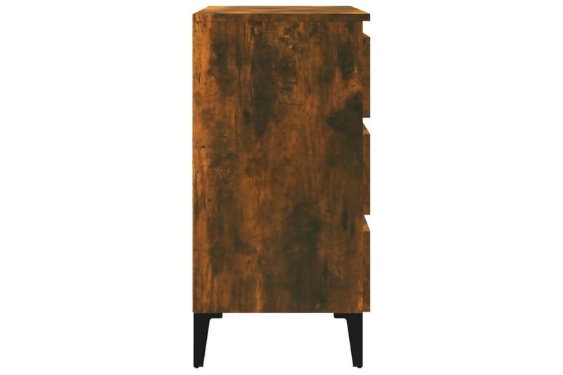 beBasic Skjenk røkt eik 60x35x69 cm konstruert tre - Brun - Oppbevaring - Oppbevaringsmøbler - Sideboard & skjenk