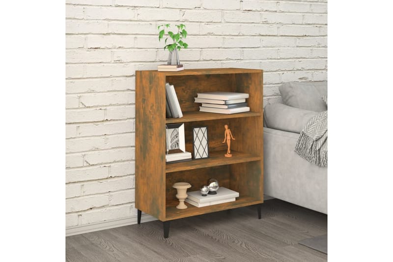 beBasic Skjenk røkt eik 69,5x32,5x90 cm konstruert tre - Brun - Oppbevaring - Oppbevaringsmøbler - Sideboard & skjenk