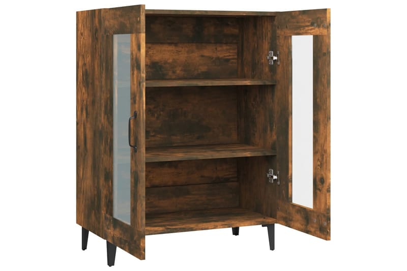 beBasic Skjenk røkt eik 69,5x34x90 cm konstruert tre - Brun - Oppbevaring - Oppbevaringsmøbler - Sideboard & skjenk