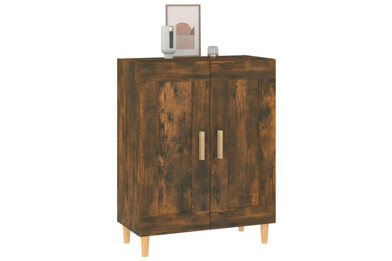 beBasic Skjenk røkt eik 69,5x34x90 cm konstruert tre - Brun - Oppbevaring - Oppbevaringsmøbler - Sideboard & skjenk