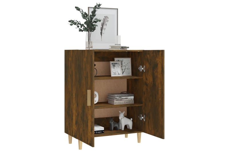 beBasic Skjenk røkt eik 70x34x90 cm konstruert tre - Brun - Oppbevaring - Oppbevaringsmøbler - Sideboard & skjenk