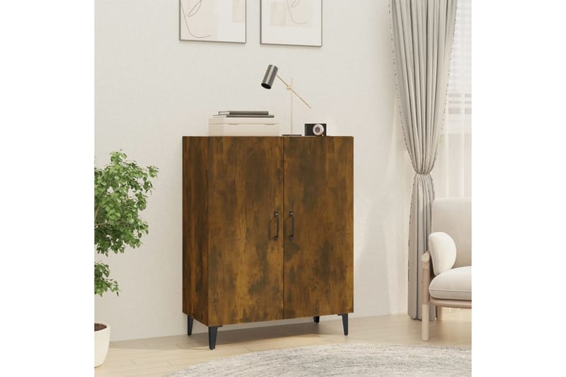 beBasic Skjenk røkt eik 70x34x90 cm konstruert tre - Brun - Oppbevaring - Oppbevaringsmøbler - Sideboard & skjenk