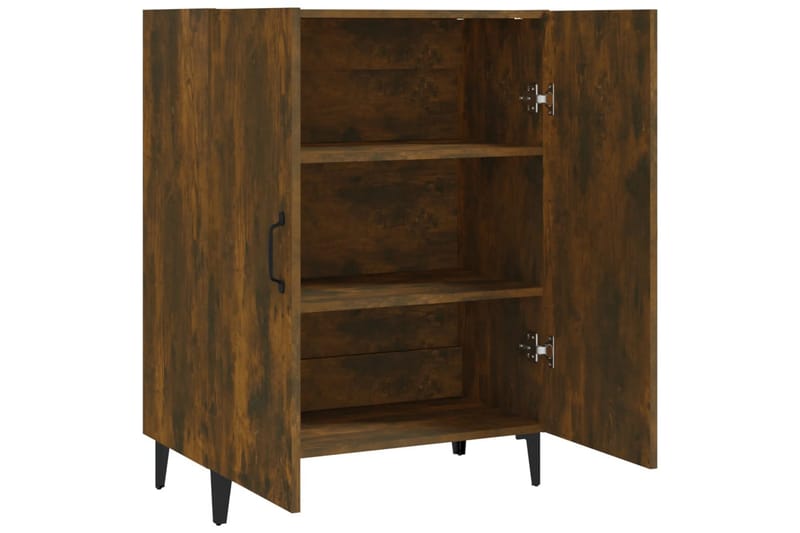 beBasic Skjenk røkt eik 70x34x90 cm konstruert tre - Brun - Oppbevaring - Oppbevaringsmøbler - Sideboard & skjenk