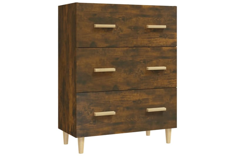 beBasic Skjenk røkt eik 70x34x90 cm konstruert tre - Brun - Oppbevaring - Oppbevaringsmøbler - Sideboard & skjenk