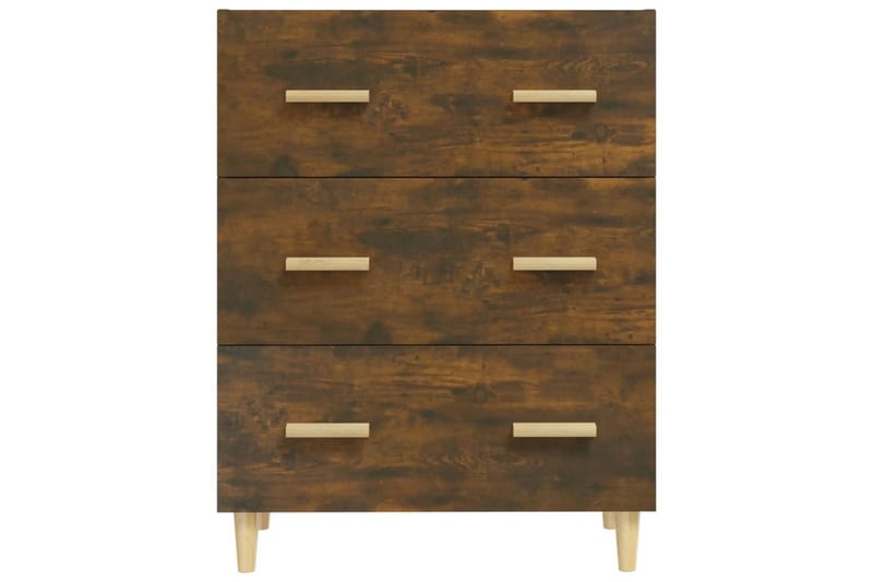 beBasic Skjenk røkt eik 70x34x90 cm konstruert tre - Brun - Oppbevaring - Oppbevaringsmøbler - Sideboard & skjenk