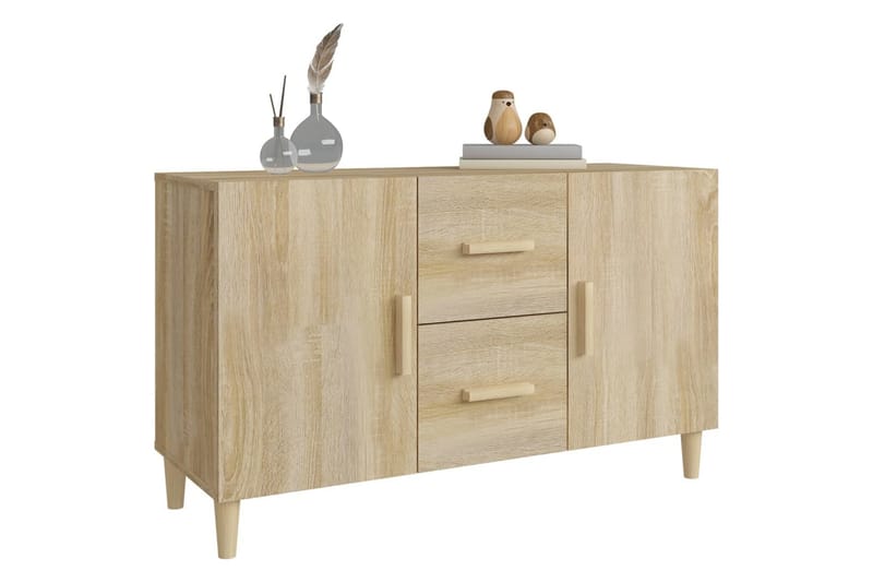 beBasic Skjenk sonoma eik 100x36x60 cm konstruert tre - Brun - Oppbevaring - Oppbevaringsmøbler - Sideboard & skjenk