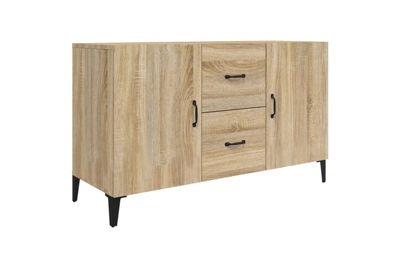 beBasic Skjenk sonoma eik 100x36x60 cm konstruert tre - Brun - Oppbevaring - Oppbevaringsmøbler - Sideboard & skjenk