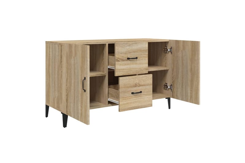 beBasic Skjenk sonoma eik 100x36x60 cm konstruert tre - Brun - Oppbevaring - Oppbevaringsmøbler - Sideboard & skjenk