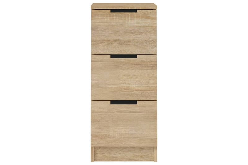 beBasic Skjenk sonoma eik 30x30x70 cm konstruert tre - Brun - Oppbevaring - Oppbevaringsmøbler - Sideboard & skjenk