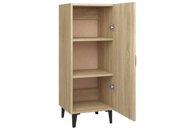 beBasic Skjenk sonoma eik 34,5x34x90 cm konstruert tre - Brun - Oppbevaring - Oppbevaringsmøbler - Sideboard & skjenk