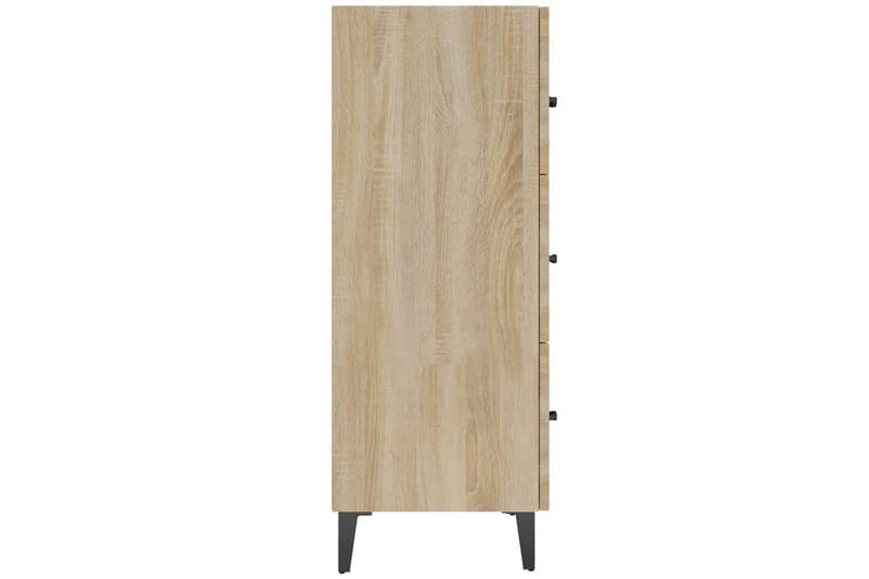 beBasic Skjenk sonoma eik 69,5x34x90 cm konstruert tre - Brun - Oppbevaring - Oppbevaringsmøbler - Sideboard & skjenk