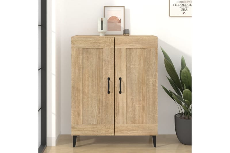 beBasic Skjenk sonoma eik 69,5x34x90 cm konstruert tre - Brun - Oppbevaring - Oppbevaringsmøbler - Sideboard & skjenk