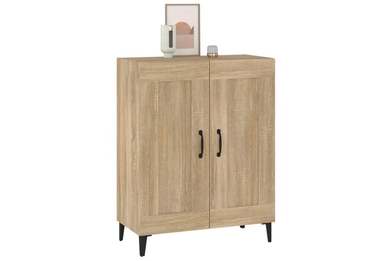 beBasic Skjenk sonoma eik 69,5x34x90 cm konstruert tre - Brun - Oppbevaring - Oppbevaringsmøbler - Sideboard & skjenk