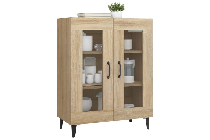 beBasic Skjenk sonoma eik 69,5x34x90 cm konstruert tre - Brun - Oppbevaring - Oppbevaringsmøbler - Sideboard & skjenk