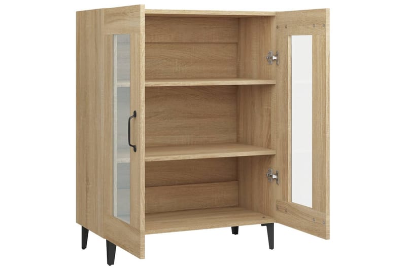 beBasic Skjenk sonoma eik 69,5x34x90 cm konstruert tre - Brun - Oppbevaring - Oppbevaringsmøbler - Sideboard & skjenk