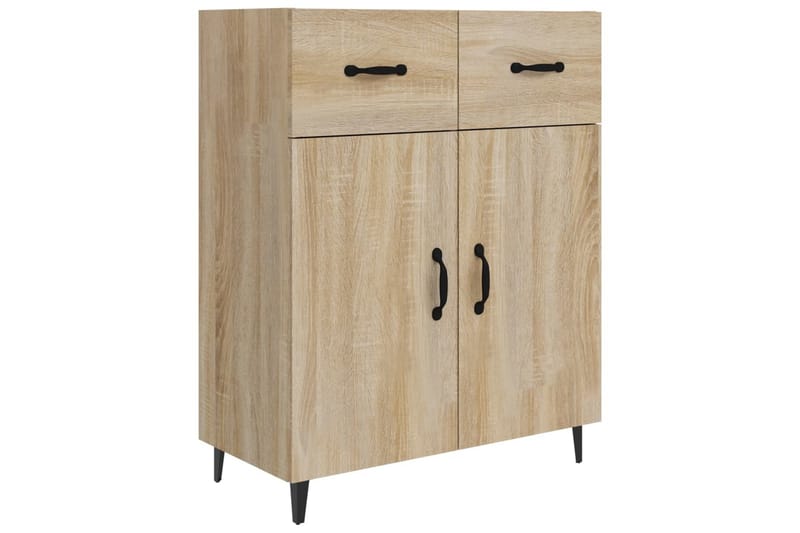 beBasic Skjenk sonoma eik 69,5x34x90 cm konstruert tre - Brun - Oppbevaring - Oppbevaringsmøbler - Sideboard & skjenk