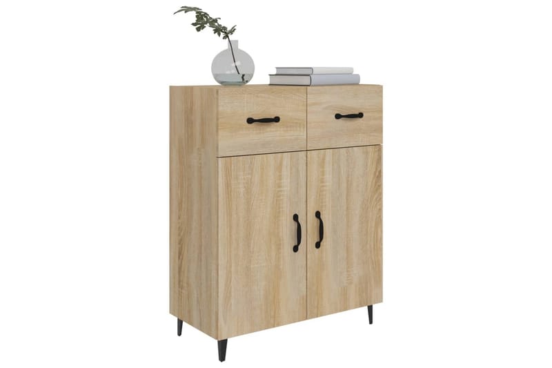 beBasic Skjenk sonoma eik 69,5x34x90 cm konstruert tre - Brun - Oppbevaring - Oppbevaringsmøbler - Sideboard & skjenk