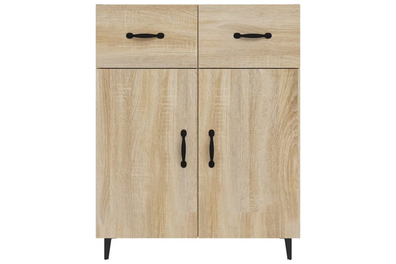 beBasic Skjenk sonoma eik 69,5x34x90 cm konstruert tre - Brun - Oppbevaring - Oppbevaringsmøbler - Sideboard & skjenk