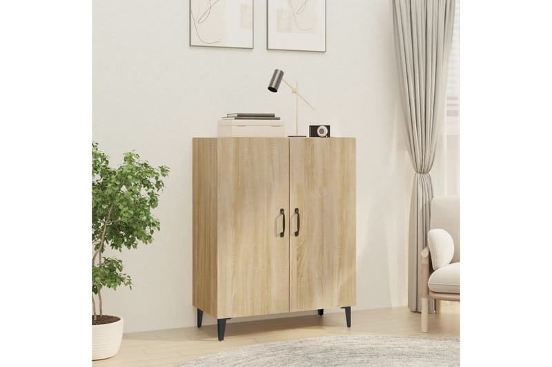 beBasic Skjenk sonoma eik 70x34x90 cm konstruert tre - Brun - Oppbevaring - Oppbevaringsmøbler - Sideboard & skjenk