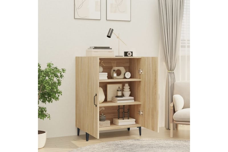 beBasic Skjenk sonoma eik 70x34x90 cm konstruert tre - Brun - Oppbevaring - Oppbevaringsmøbler - Sideboard & skjenk