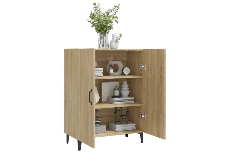 beBasic Skjenk sonoma eik 70x34x90 cm konstruert tre - Brun - Oppbevaring - Oppbevaringsmøbler - Sideboard & skjenk