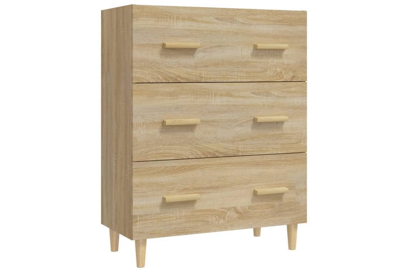 beBasic Skjenk sonoma eik 70x34x90 cm konstruert tre - Brun - Oppbevaring - Oppbevaringsmøbler - Sideboard & skjenk