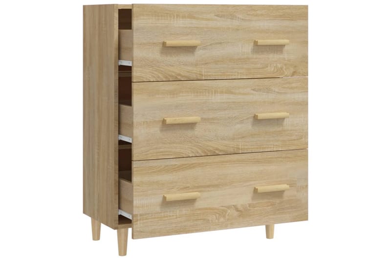 beBasic Skjenk sonoma eik 70x34x90 cm konstruert tre - Brun - Oppbevaring - Oppbevaringsmøbler - Sideboard & skjenk