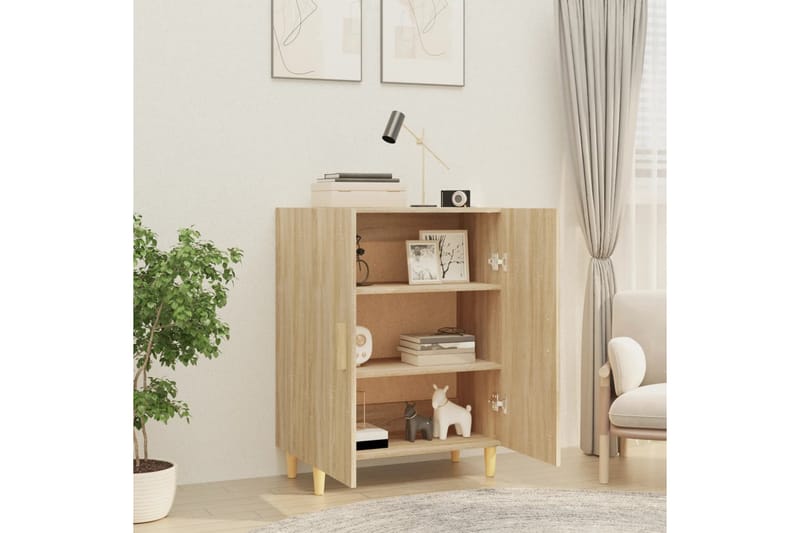 beBasic Skjenk sonoma eik 70x34x90 cm konstruert tre - Brun - Oppbevaring - Oppbevaringsmøbler - Sideboard & skjenk