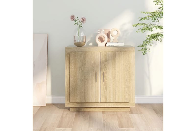 beBasic Skjenk sonoma eik 80x40x75 cm konstruert tre - Brun - Oppbevaring - Oppbevaringsmøbler - Sideboard & skjenk