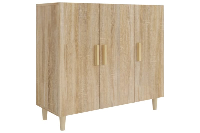 beBasic Skjenk sonoma eik 90x34x80 cm konstruert tre - Brun - Oppbevaring - Oppbevaringsmøbler - Sideboard & skjenk