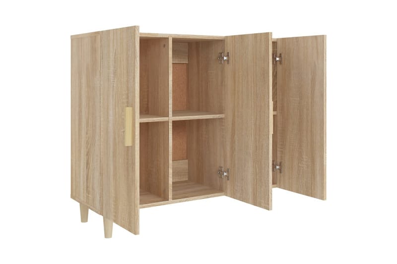 beBasic Skjenk sonoma eik 90x34x80 cm konstruert tre - Brun - Oppbevaring - Oppbevaringsmøbler - Sideboard & skjenk