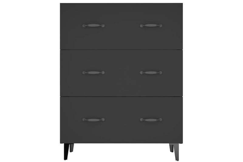 beBasic Skjenk svart 69,5x34x90 cm konstruert tre - Svart - Oppbevaring - Oppbevaringsmøbler - Sideboard & skjenk