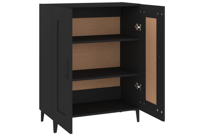 beBasic Skjenk svart 69,5x34x90 cm konstruert tre - Svart - Oppbevaring - Oppbevaringsmøbler - Sideboard & skjenk