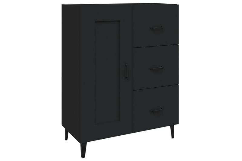 beBasic Skjenk svart 69,5x34x90 cm konstruert tre - Svart - Oppbevaring - Oppbevaringsmøbler - Sideboard & skjenk