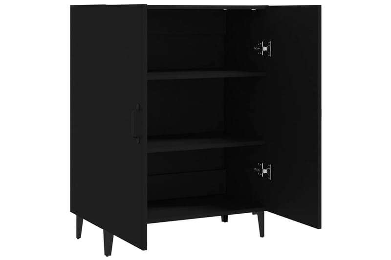 beBasic Skjenk svart 70x34x90 cm konstruert tre - Svart - Oppbevaring - Oppbevaringsmøbler - Sideboard & skjenk