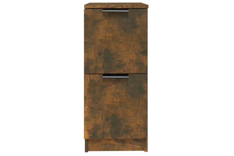 beBasic Skjenker 2 stk røkt eik 30x30x70 cm konstruert tre - Brun - Oppbevaring - Oppbevaringsmøbler - Sideboard & skjenk