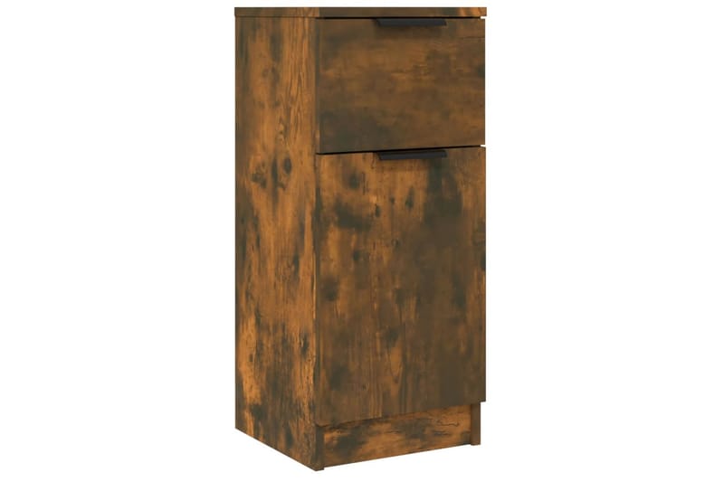 beBasic Skjenker 2 stk røkt eik 30x30x70 cm konstruert tre - Brun - Oppbevaring - Oppbevaringsmøbler - Sideboard & skjenk