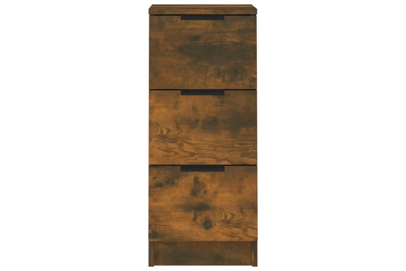 beBasic Skjenker 2 stk røkt eik 30x30x70 cm konstruert tre - Brun - Oppbevaring - Oppbevaringsmøbler - Sideboard & skjenk