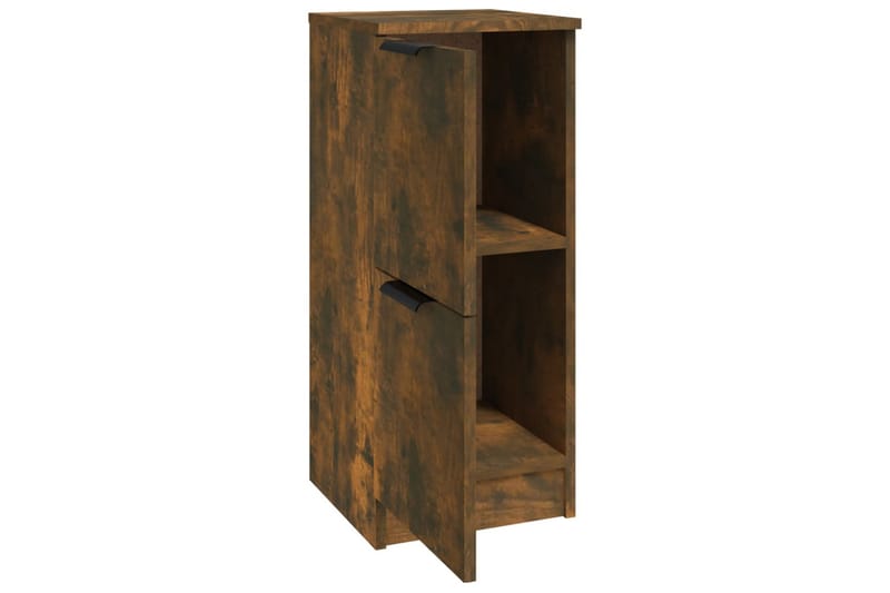 beBasic Skjenker 2 stk røkt eik 30x30x70 cm konstruert tre - Brun - Oppbevaring - Oppbevaringsmøbler - Sideboard & skjenk