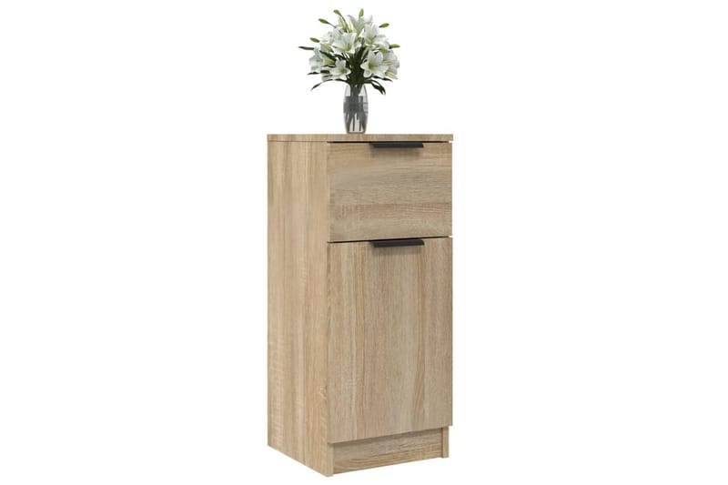 beBasic Skjenker 2 stk sonoma eik 30x30x70 cm konstruert tre - Brun - Oppbevaring - Oppbevaringsmøbler - Sideboard & skjenk