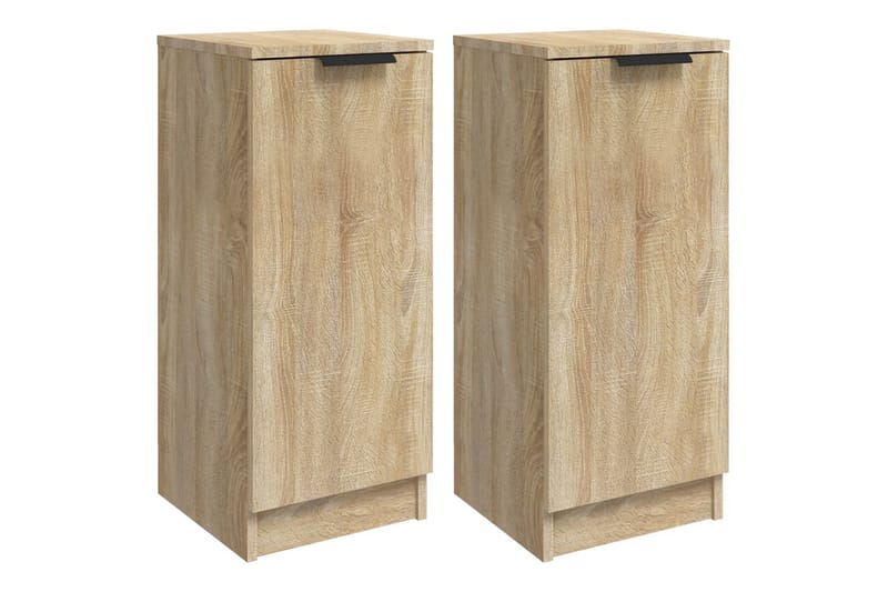 beBasic Skjenker 2 stk sonoma eik 30x30x70 cm konstruert tre - Brun - Oppbevaring - Oppbevaringsmøbler - Sideboard & skjenk