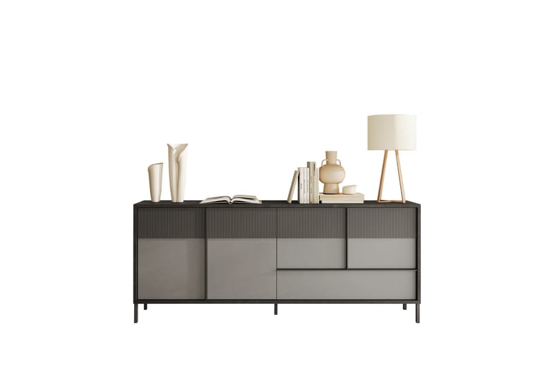 Everest Skänk 206x40 cm - Grå/Mørk Grå - Oppbevaring - Oppbevaringsmøbler - Sideboard & skjenk