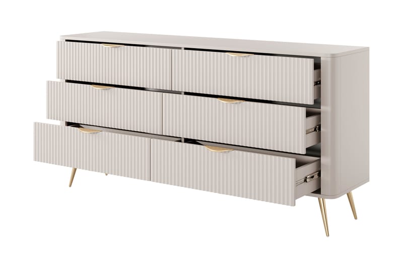 Forba Kommode 164 cm - Beige - Oppbevaring - Oppbevaringsmøbler - Kommode