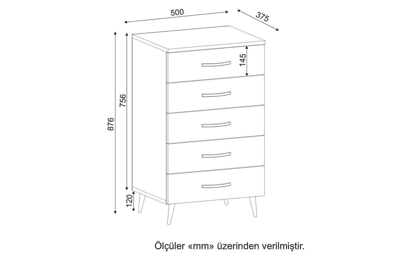 Kommode Tessie - Oppbevaring - Oppbevaringsmøbler - Kommode - Entrekommode