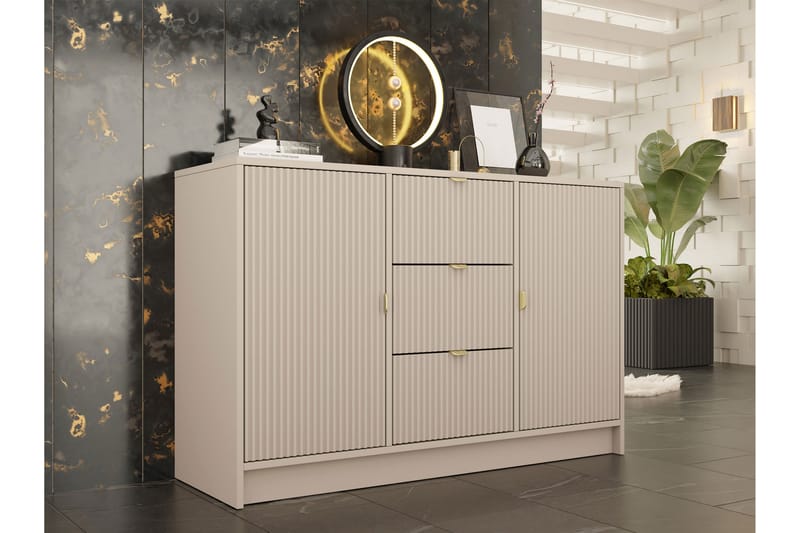 Highboard Novaj - Beige - Oppbevaring - Oppbevaringsmøbler - Kommode