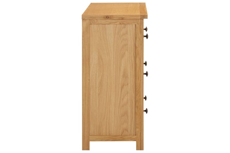 Kommode 80x35x75 cm heltre eik - Oppbevaring - Oppbevaringsmøbler - Kommode