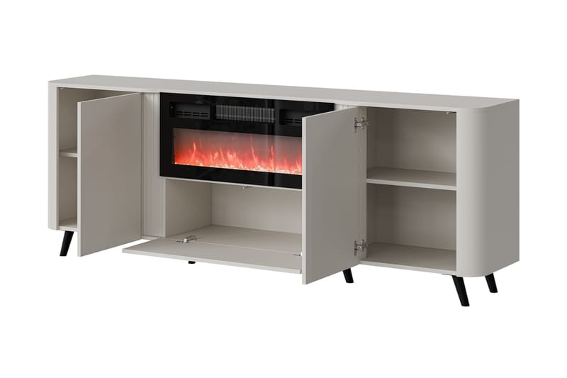 Kommode Clement 200 cm - Svart/Brun - Oppbevaring - Oppbevaringsmøbler - Kommode