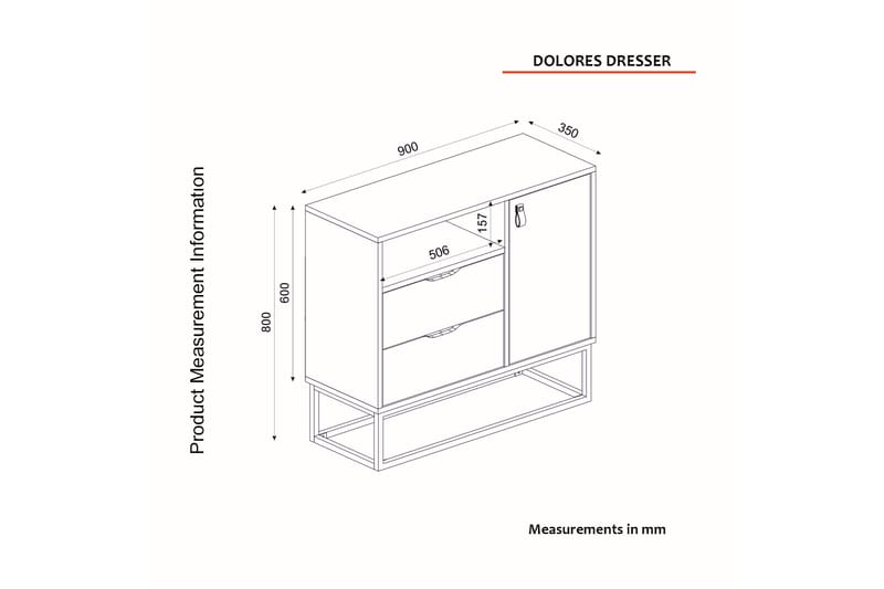 Kommode Kommode 60x90 cm - Oppbevaring - Oppbevaringsmøbler - Kommode