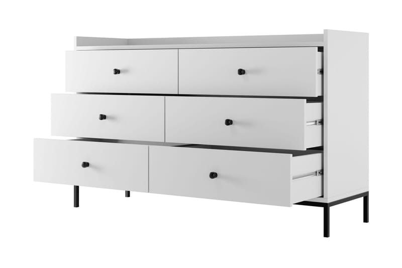 Kommode Mariestad 130 cm - Grå - Oppbevaring - Oppbevaringsmøbler - Kommode